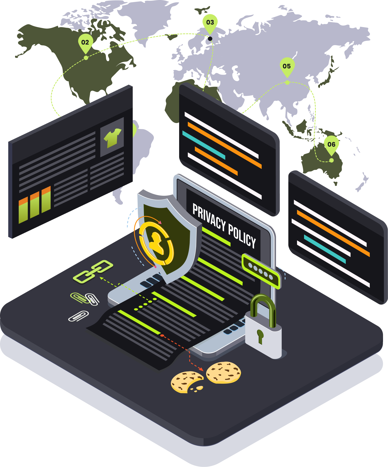 Privacy Laws Illustration